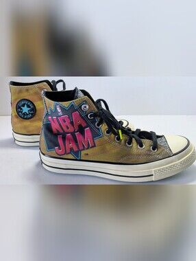 Converse Chuck 70 Hi x NBA Jam "Hardwood Floor" Men's Size 8.5 Limited Edition